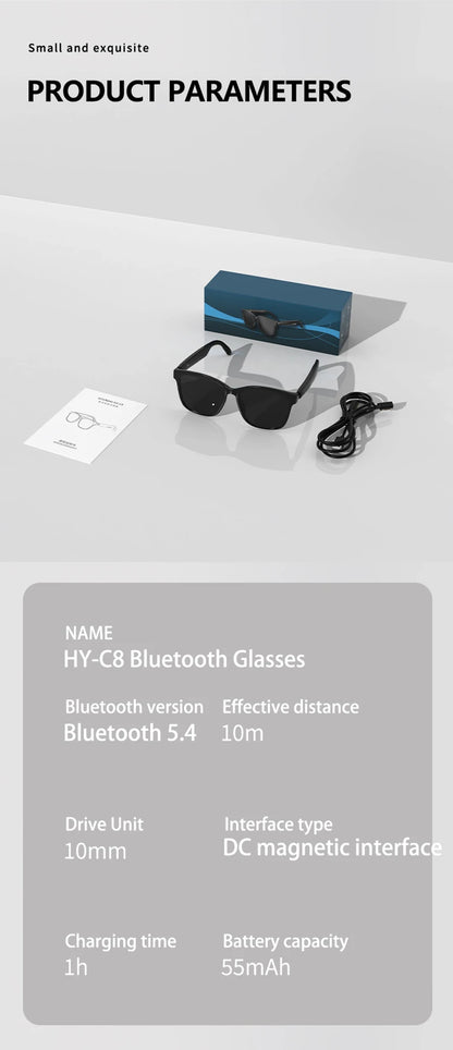 Xiaomi HY-C8 Smart Glasses AI Intelligent Translation Wireless Bluetooth Glasses Real-time Simultaneous Interpretation Headset