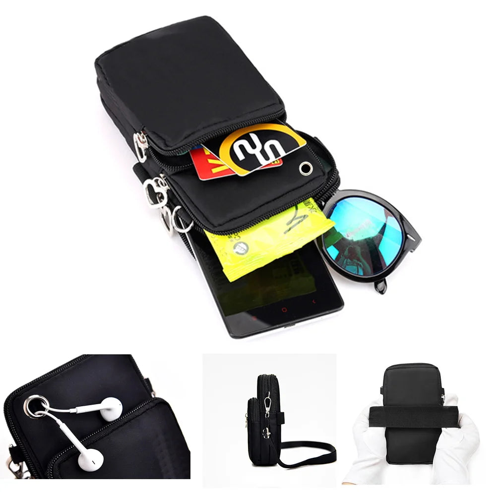 Women‘s Messenger Bag Small Handbag Crossbody Shoulder Wallet for Phone Sakura 26 Alphabet Print Coin Purse Ladies Card Holder