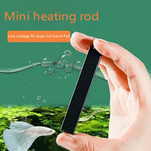 1 件 5/10W 迷你水族箱加熱器 USB 充電適用於小型魚缸加熱器節能過溫保護配件