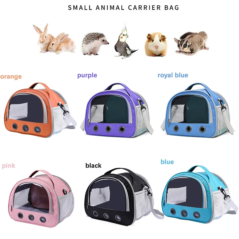 Portable Cat Dog Bird Rabbit Carrier Bag Pet Travel Bags Breathable Mesh Outdoor Tent Carrier Outgoing Pets Handbag