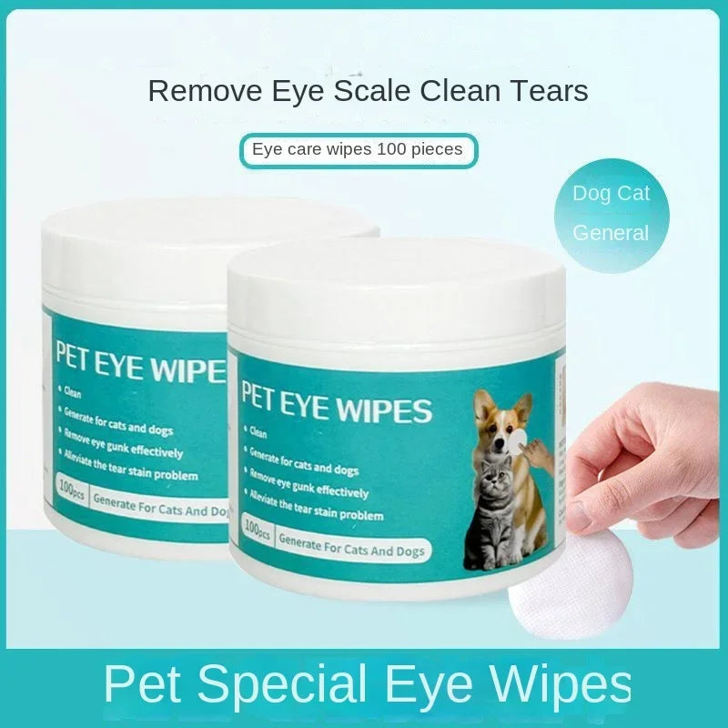 Wet Tissue Eye Tear Stain Remover Care Pet Cleaning Supplies Tartar Removal Clean Dogs Cats Eliminator Healthly Hygiene Products