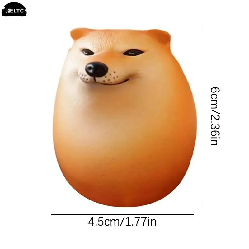 1PCS Creative Shiba Inu Realistic Egg Shape PVC Desk Decor Dog & Egg Union Decorations For Home Offices Fun