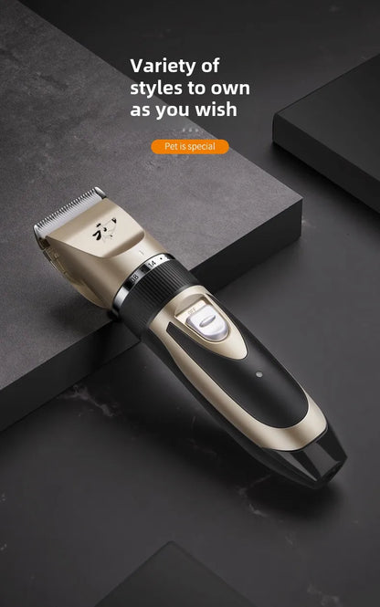 Rechargeable low-noise pet grooming clipper for dogs & cats