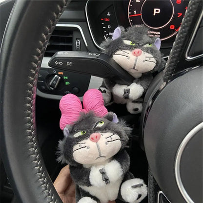 Cute Cat Plush Doll Creative Gift Car Windshield Wiper Decorations Home Decoration Accessories Home Desk Ornament
