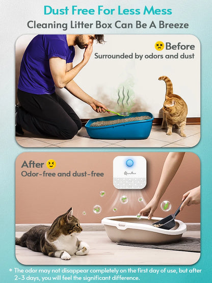 DownyPaws 4000mAh Cat Litter Odor Purifier & Deodorizer