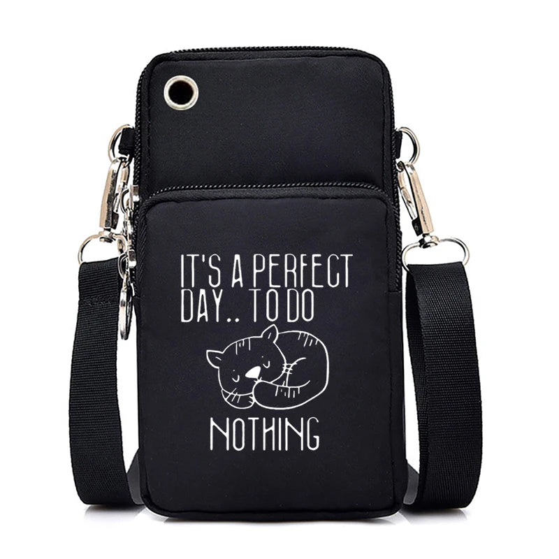 Women Luminous Messenger Bag Animal Lovers Hanging Neck Purse