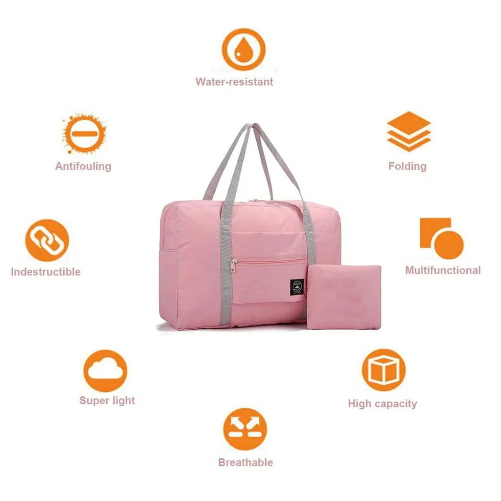 2023 New Nylon Foldable Travel Bags Unisex Large Capacity Bag Luggage Bag Women WaterProof Handbags Men Travel Bags Storage Pack