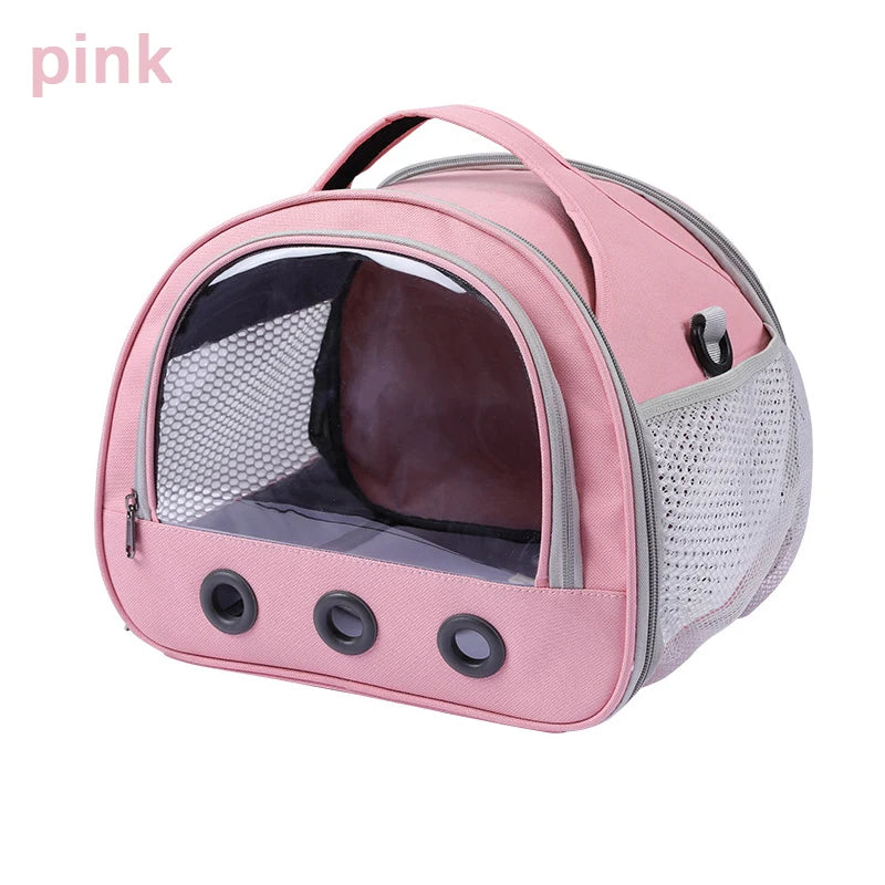 Portable Cat Dog Bird Rabbit Carrier Bag Pet Travel Bags Breathable Mesh Outdoor Tent Carrier Outgoing Pets Handbag