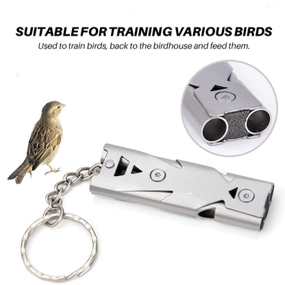 Birds Ultrasonic Training Whistle Stainless Steel Return To Nest Bird Training Tool For Parrot Pigeon