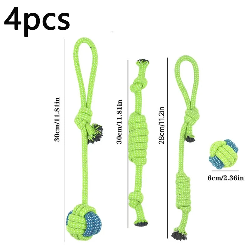 Wint Dog Cotton Rope For Relieving Boredom Grinding Toys Iarge And Medium-Sized Puppy Toys Dog nteractive Anti Bite Tug of War