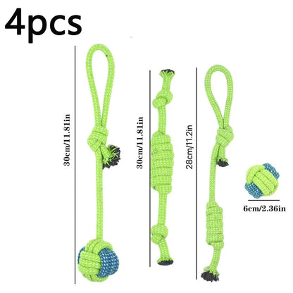 Wint Dog Cotton Rope For Relieving Boredom Grinding Toys Iarge And Medium-Sized Puppy Toys Dog nteractive Anti Bite Tug of War