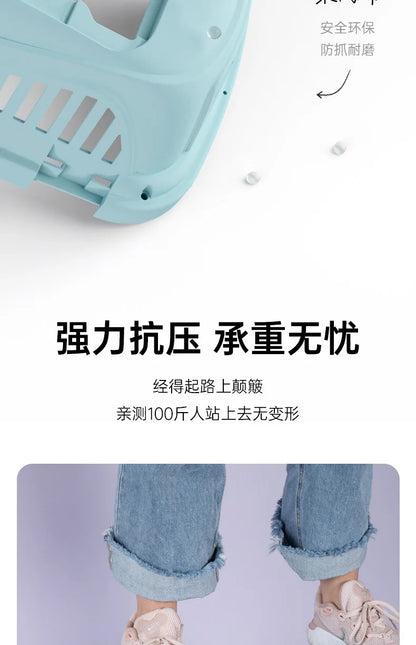 Pet Flight Case Cat Portable Cage Pet Portable out Car Box Cat Bag Small Puppies Upper Opening