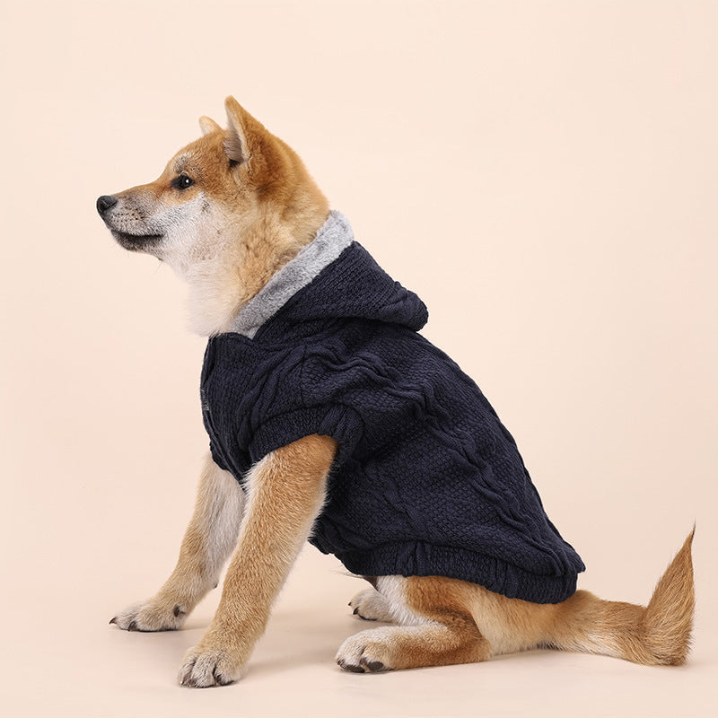 ペット服 犬用ウール＋ベルベット 保温性抜群 小型・中型 個性派 トレンド