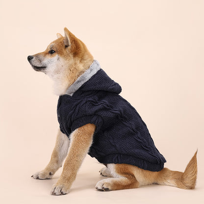 ペット服 犬用ウール＋ベルベット 保温性抜群 小型・中型 個性派 トレンド