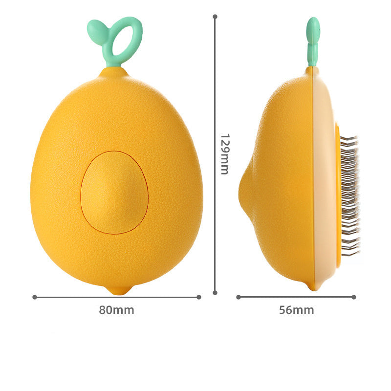 Creative Cat Grooming Comb Portable Massage Brush One-Button Remove Floating Hair Scraper Cats Dogs Pet Self Cleaning Tool Accessories