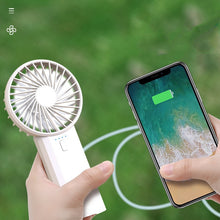 全新多功能便攜風扇學生手持風扇充電USB風扇雙扇葉充電寶風扇