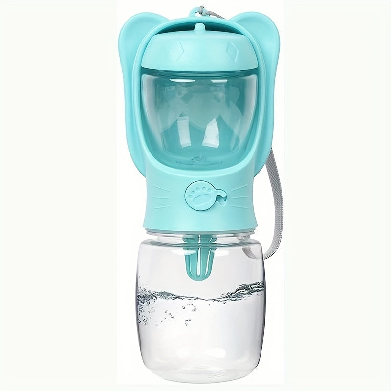 2 In 1 Dog Water Bottle, Leak Proof Portable Pet Water Bottle With Food Container