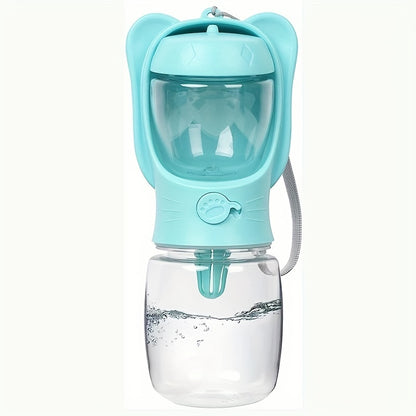 2 In 1 Dog Water Bottle, Leak Proof Portable Pet Water Bottle With Food Container
