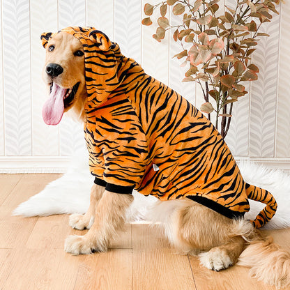 寵物狗黃金獵犬服裝老虎寵物服裝